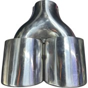 Resim Krom 2’li Elips Model 90 mm Egzoz Ucu | Sportif & Paslanmaz Çelik 