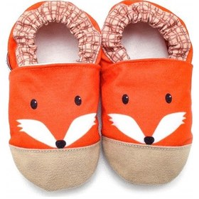 Resim Pamuk Astarlı Kaydırmaz Taban Patik-tilki, Ev Botu Terliği Kreş Ayakkabısı Panduf F-836 