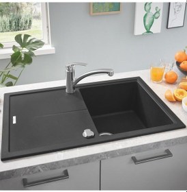 Resim Grohe K400 Kuvars Kompozit Eviye 50 -C 78 / 50. Granit Gri - 