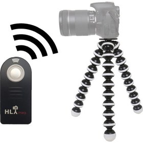 Resim Nikon D7200 İçin HLYpro Gorillapod Tripod + ML-L3 Uzaktan Kumanda 