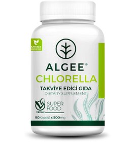 Resim Chlorella Kapsül 500mg | 90 Adet | Hafif Ambalaj – Günlük Detoks Takviyesi | ALGEE® 