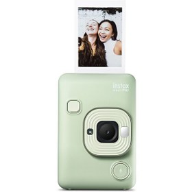 Resim Fujifilm Instax Mini LiPlay Hybrid Matcha Green Fotoğraf Makinesi 20'li Film 