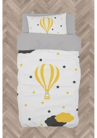 Resim Mekta Home Bebek Ve Çocuk Odası Uçan Balon Desenli Nevresim Takımı 