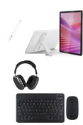 Resim LENOVO Tab 4GB RAM 128 GB 10.1"İNC(GENİŞ EKRAN) TABLET+ŞEFFAF KILIF+SİYAH KLAVYE VE MOUSE +KALEM+KULAKLIK 