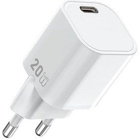 Resim Wiwu Wi-g014 Cube Serisi Gan Tech Pd Hızlı Şarj Özellikli Mini Şarj Başlığı 20w Beyaz 