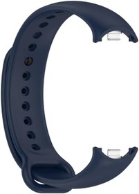 Resim Xiaomi Mi Band 8 Mi Band 9 Mi Band 10 ile Uyumlu Silikon Kordon Kayış Metal Pimli 