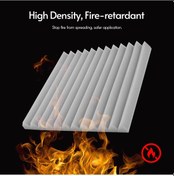 Resim Lemestar 12 Adet Gri Renkli 30x30x2.5cm Frezyli Akustik Sprey - Odalar İçin Ses Yalıtımı Ve Gürültü Azaltımı 10.1" 