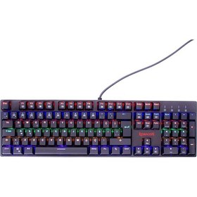 Resim Redragon K582R Rainbow Surara Blue Switch Kablolu Mekanik Oyuncu Klavye 