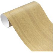 Resim 30/10 100cm Pvc Yapışkan Ahşap Tane Dokulu Araba Vinil Sarılmış Film Araba W1512 50x200cm 1 Piece Set 