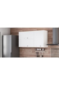 Resim Minar 140 Cm Mutfak Dolabı Beyaz 140-B2-Üst Modül Beyaz 