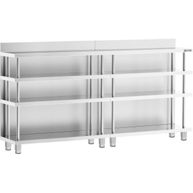 Resim Bar Çalışma Tezgahı - Paslanmaz Çelik - 2000x400mm 