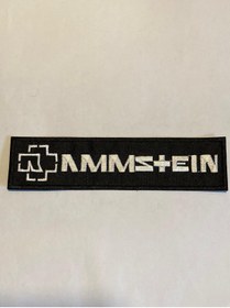 Resim StüdyoÜmitTişört Rammsteın Whıte Logo Patch-peç,arma Kot Yaması 