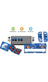 Resim Nintendo Switch OLED Çoklu Koruma Kiti 8 In 1 Dobe TNS-1192B 
