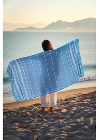 Resim Favora Peştamal Plaj Havlusu 90x140 - Mavi 