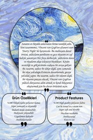 Resim Vincent Van Gogh: Yıldızlı Geceler - 75 x 50 