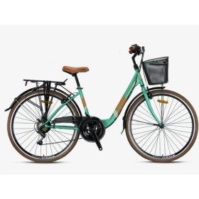 Resim Kron Tetra 3.0 - 28 Jant City Bike - 15' - 21 Vites - V.b. - Mint Yeşili-kahverengi/bej Mint Yeşili 