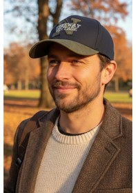 Resim Bay Şapkacı - Treeway Vintage N Serisi Nakışlı Erkek Kep Şapka -6282 Lacivert 