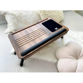 Resim Storemax Axolotl Plus Lidya Telefon Tablet Bölmeli Katlanır Ayaklı Minderli Laptop Sehpası Bilgisayar Çalışma Masası 