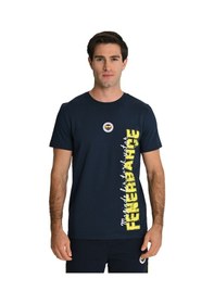 Resim Fenerbahçe Lisanslı 24/25 A Takım Antrenman Lacivert Uv Basklı Kutulu T-shirt Lacivert - Sarı 
