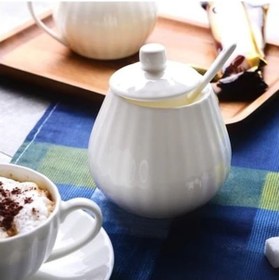 Resim Westworld Beyaz Stil Seramik Mini Tencere Süt Sürahi Tencere Mutfak Tencere Pot Reçel Kase Saplı S 