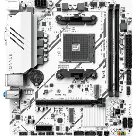 Resim Jgınyue B350M-PLUS Amd B350 Chıpset Ddr4 4000 Mhz(Oc) Matx Am4 Gamıng Anakart 