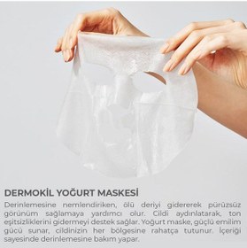 Resim Dermokil Yoğurt Kağıt Yüz Maskesi Kuru Ciltler İçin 20 G X 5 Adet 