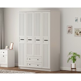 Resim Rabi Rumy-s2 Country 4 Kapak 2 Çekmeceli Gardırop 