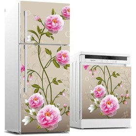 Resim Buzdolabı Ve Bulaşık Makinası Beyaz Eşya Sticker Kaplama Pembe Gü (540887400) 