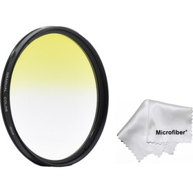 Resim Dhd 77MM Gradual Degrade Kademeli Yellow Sarı Efekt Filtre 