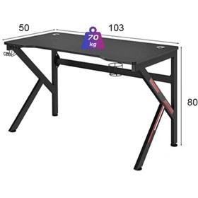 Resim servetavcı Tyler Oyuncu Masası - 103x50 