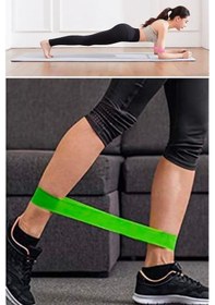 Resim Petinka Egzersiz Direnç Bant Seti 5 'li Pilates Crossfit Ekipmanları Çok Renkli 