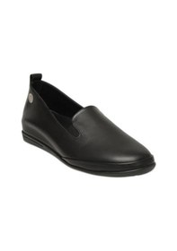 Resim Mammamia D25ka-930 Gizli Dolgu Taban Deri Kadın Ayakkabı Siyah 