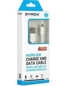 Resim Syrox Micro Usb Kablo 2a 