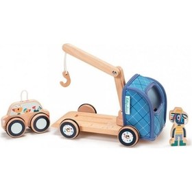 Resim Lilliputiens Ahşap Çekici Kamyonu 