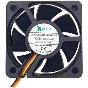 Resim 50X50X20Mm 24V 0.50A 3P Xmer Fan 