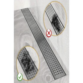 Resim Aura Banyo Duş Gider Süzgeci Gider Kapagı Gider Saç Tuy Kıl Toplayıcı Gider Koruma Filesi 2 mt 