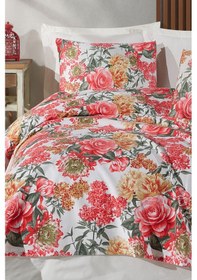 Resim Doğal Pike Baskılı Tek Kişilik Lotus Kırmızı Kırmızı 