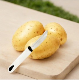 Resim Soyucu Oyucu Paslanmaz Çelik Çok Fonksiyonlu Keskin Bıçaklı Beyaz Meyve Sebze Soyucusu Oyucu Karışık 