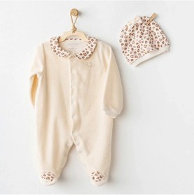 Resim Andywawa Ac26238 Little Leopard Tulum Ekru Ekru 