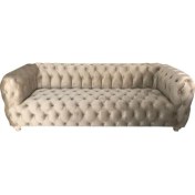 Resim 3A Mobilya Antrisit Gri Ful Kapitone Baxter 