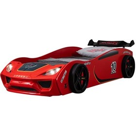 Resim Setaymobilya Sports Çocuk Odası - Vento Arabalı Yatak, Dolap, Masa - Kırmızı 