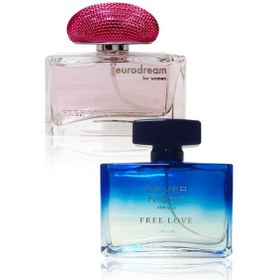 Resim Free Love Eurodream ve Silver Night EDP Parfüm Seti 2 x 100 ML 