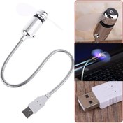 Resim gaman Tüm USB Girişleriyle Uyumlu Güçlü Esnek Usb Vantilatör - Akrobatik Usb Fan Mini Led Işıklı 