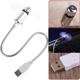 Resim gaman Tüm USB Girişleriyle Uyumlu Güçlü Esnek Usb Vantilatör - Akrobatik Usb Fan Mini Led Işıklı 
