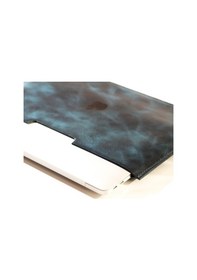 Resim Kişiye Isme Özel Adonis Apple Uyumlu MacBook Air Hakiki Deri Kılıf Mavi 