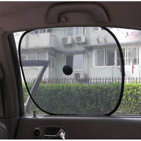 Resim BTM Otomotiv Oto Yan Cam Perdesi Güneşlik 2'li Vantuzlu 44x36 cm 