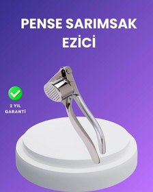 Resim Mey İthalat Sarımsak Presi Kolay Temizlik Ve Yüksek Basınçlı Ezme Gümüş 