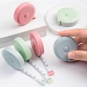 Resim Mini Taşınabilir Plastik Mezura - Bel, Göğüs ve Giyim Ölçümleri için 150Cm/59In Yumuşak Cetvel - Sevimli ve Kompakt Tasarım - Ofis Malzemeleri 
