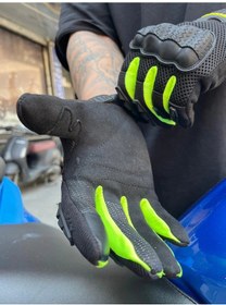 Resim Vn 920 Siyah-sarı Yazlık Motosiklet Eldiveni 