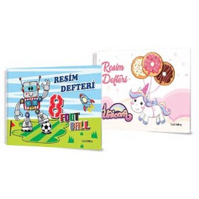 Resim Çınar Resim Defteri Spiralli Plastik Kapak 17x24 25 YP 330008 